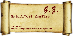 Galgóczi Zamfira névjegykártya